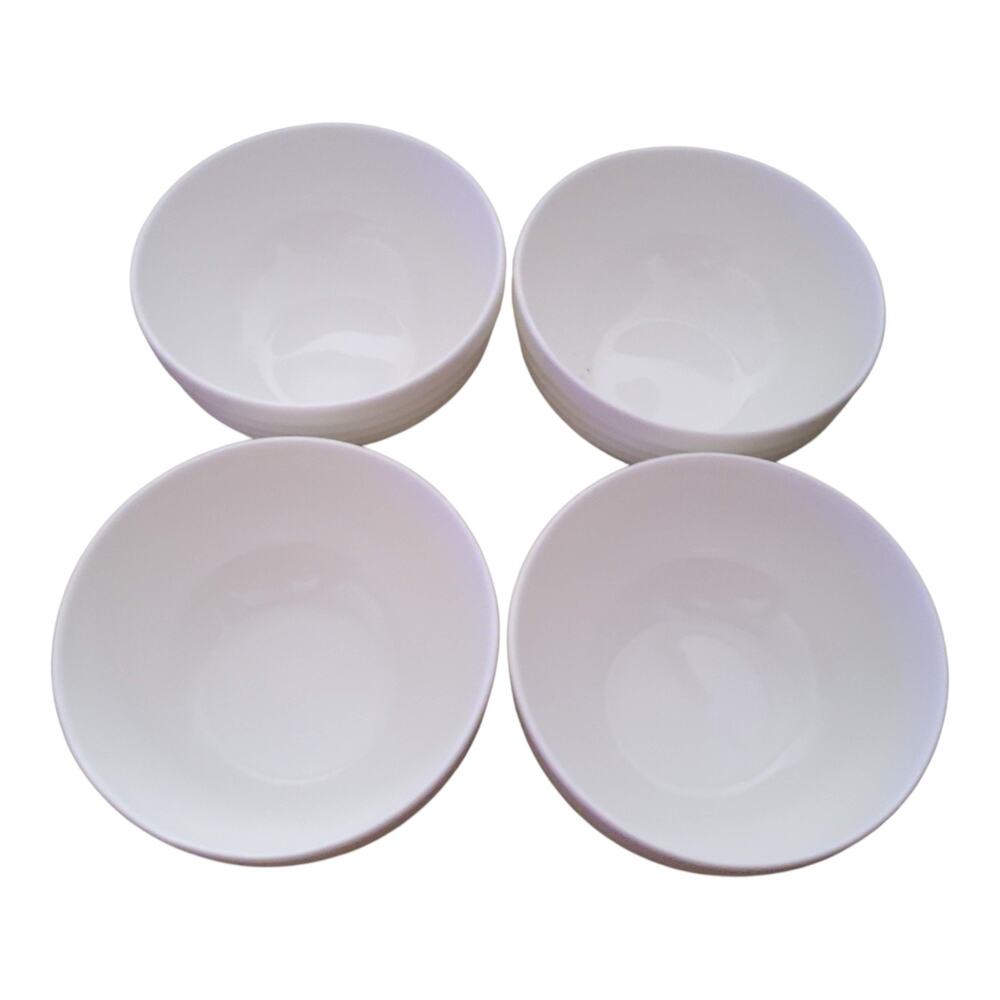 Mikasa Ciera Swirl Bone China 4 3/8" Fruit Bowl Translucent Ivory Country Set 4